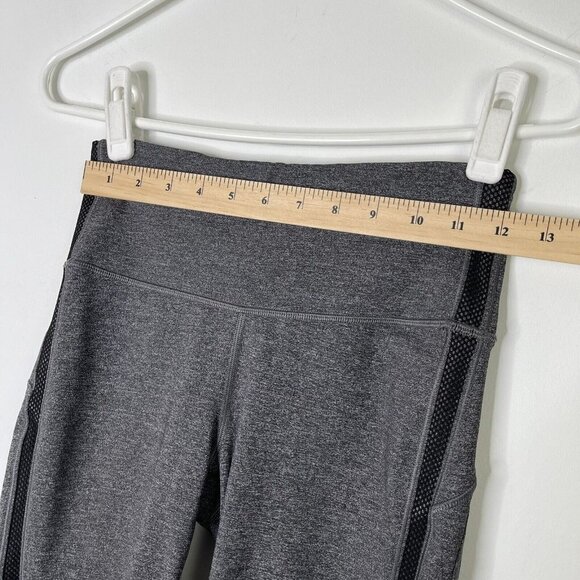 Lululemon Hit It Crop Leggings Women’s Size 4 Heathered Black Gray - Picture 4 of 12